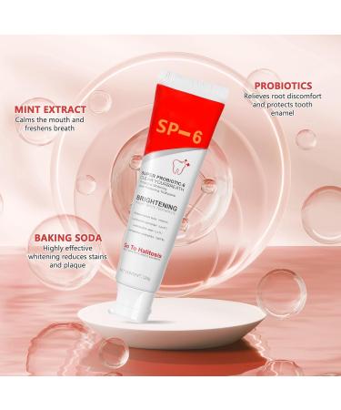 SP-6 Ultra Whitening Toothpaste - Brightening Oral Probiotic for Stain Removal Fresh Breath & Dental Health | 4.2 oz (Pack of 1 - Buy Online on GoSupps.com