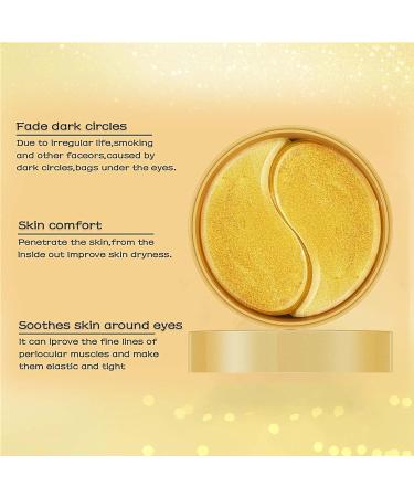 Tongyend Under Eye Patches Hydrogel Collagen Under Eye Masks Eye Bags Remover Anti Wrinkle Patches Dark Circles Under Eye Treatment Moisturising Eye Masks for Puffy Eyes Neutral Skincare Products-60pc Gold - Buy Online on GoSupps.com