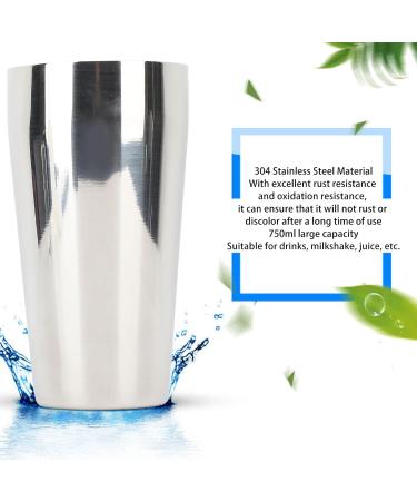 Asixxsix Tasse de M lange de Milkshake Acier Inoxydable 304 Tasse de Shaker de Bar Portable 750 Ml Glace Tasse de Malt de M langeur Main pour la Maison Usage Commercial  - Buy Online on GoSupps.com