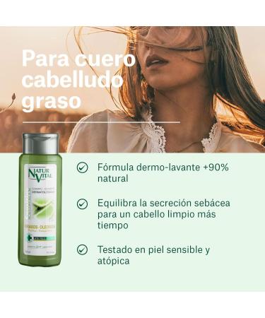  NaturVital NaturVital 6-pack of shampoos for oily sensitive hair paraben and silicone free natural dermatologically tested for atopic and sensitive skin for men and women 6 x 300 ml - Buy Online on GoSupps.com