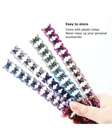 ANBALA 65pcs Small Hair Claw Clips Butterfly - Variety of Black and 13 Colors - Buy Online on GoSupps.com