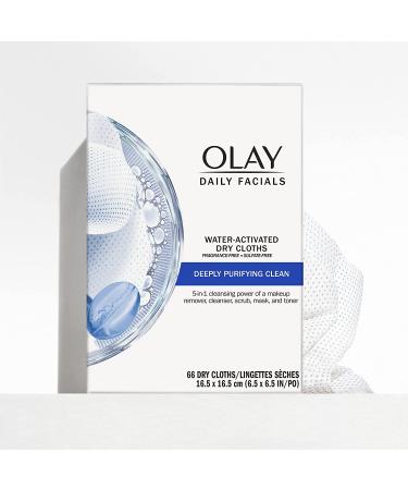 Olay Daily Facials 5-in-1 Cleansing Wipes - Deeply Purifying Makeup Remover  Scrub  Toner & Mask - 66 Count - Buy Online on GoSupps.com