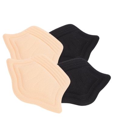 FOMIYES 4 Pairs Sneaker Heel Stickers Shoes Heel Pads Shoe Heel Grip Shoe Heel Pad High Heel Inserts Pad Heel Liner Heel Grips Pads Guard Sponge Adhesive Men and Women Sports Shoes