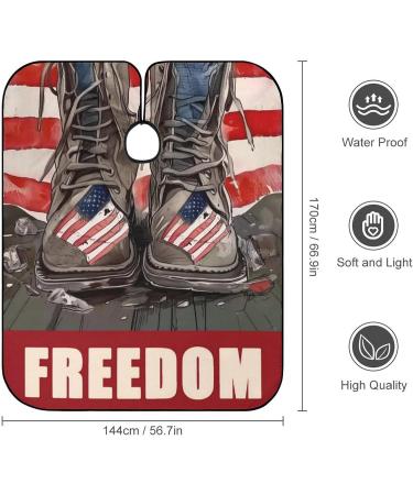 Buy US Flags Barber Cape - Professional Hair Cutting Cape Water Stain Resistant Anti-Static 56.7 66.9 Inch - Perfect for Salon & Home Hairdressing - Buy Online on GoSupps.com