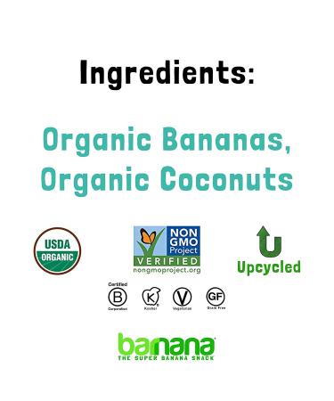 Barnana Organic Chewy Banana Bites - Coconut Flavor (12 Bags, 1.4 oz each) | Non-GMO, Upcycled Snack - Buy Online on GoSupps.com