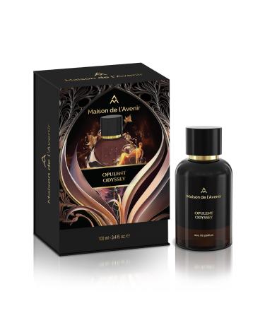Maison de l'Avenir Opulent Odyssey - Oriental Woody - with notes of rose Damascena Indian oud Leather and Labdanum - Unisex - Cologne for Men- Perfume for Women - Long Lasting - Fine Niche Fragrance