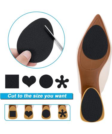 GADEBAO Non-Slip Shoe Pads - 8 pcs Black Self-Adhesive Sole Sticker Protectors for High Heels - Buy Online on GoSupps.com