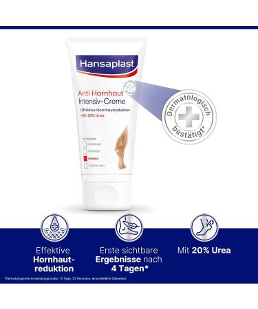 Hansaplast Anti Hornhaut Intensiv-Creme 75 ml - Effective Foot Cream for Callus Removal - Buy Online on GoSupps.com