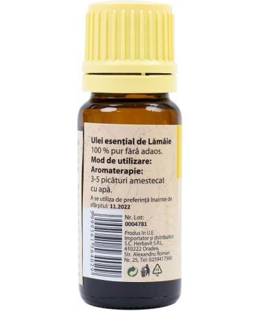 Lemon essential oil (Citrus limon L.) 100% pure without addition 10 ml - Buy Online on GoSupps.com