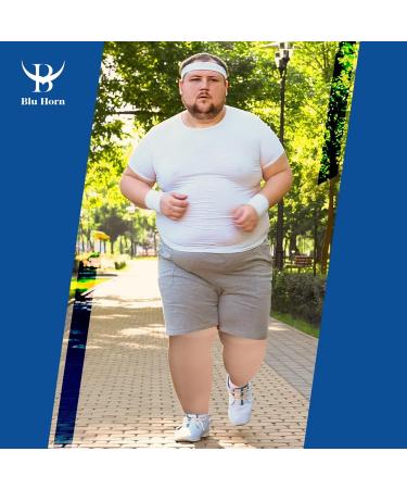 Blu Horn Knee-High Compression Stockings 20-30 mmHg - XL Beige for Pain Relief & Improved Blood Circulation - Buy Online on GoSupps.com