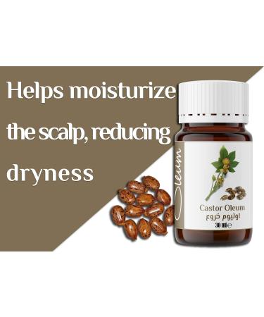 Buy Oleum Castor Oil 30ml - Pure Stone-Milled Oil for Hair Skin & Eyelashes | Nourishing & Best Quality - Buy Online on GoSupps.com