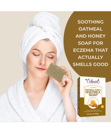 Cactus Honey & Oats Goat's Milk Soap Bar - Natural Skin Care for Eczema Psoriasis Itchy Skin - Gentle Face Cleanser & Body Wash for All Ages - 4 oz - Buy Online on GoSupps.com