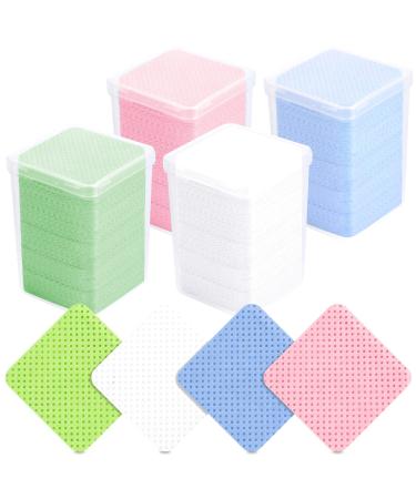 800 Pcs Lint Free Nail Wipes  Colorful Nail Wipes Nail Polish Remover Pads Super Absorbent Soft Eyelash Extension Glue Cleaning Wipes Lint Free Wipes for Nail