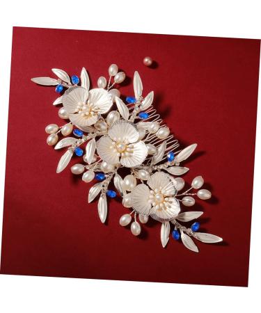 FRCOLOR Wedding Hair Clip Bridal Hair Clip Bridal Hair Accessory Flower Bridal Comb Vintage Hair Comb Pearl Hair Comb Pearl Hair Pin Tiara Bridal Hair Comb Bride Petals Wedding Accessories - Buy Online on GoSupps.com