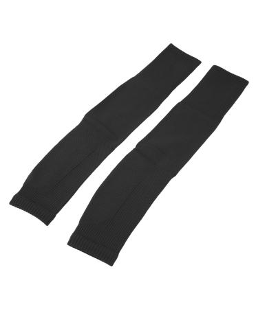 PerGar High quality leg compression sleeves close to the leg providing moderate pressure enhance mobility ideal for soccer basketball outdoor sports (Black)