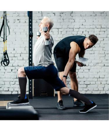 CAMBIVO 3 Pairs Compression Socks for Women and Men(20-30 mmHg) fit for Running Flight Travel Pregnancy Nurses Circulation and Recovery - (Ink Large-X-Large) Ink Large-X-Large - Buy Online on GoSupps.com