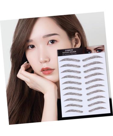VINTORKY Authentic Eyebrows 4pcs Eyebrow Stickers Waterproof Makeup False Eyebrows Sticker Eyebrow Transfer Stickers 4d Modify - Buy Online on GoSupps.com