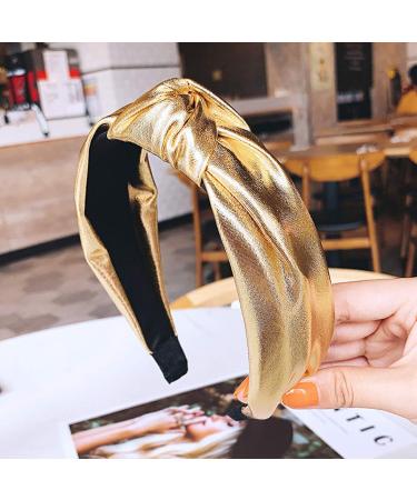 MHDGG Glitter Knot Turban Headband for Women - Yellow - Buy Online on GoSupps.com