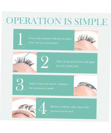 Beavorty 2pcs eyelash remover lash cream remover eyelash glue remover cream Eyelashes Extensions Cream eyelash mascara gel remover Fake Eyelash Glue Remover clean white Miss plastic extend 4x3cmx2pcs Whitex2pcs - Buy Online on GoSupps.com