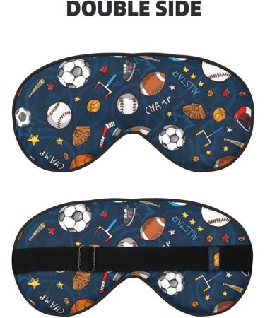 Unisex Sports Baseball Game Eye Mask - Soft Adjustable Sleep Mask for Ultimate Comfort - Buy Online on GoSupps.com