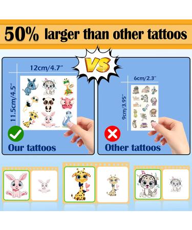 Aresvns Temporary Tattoo for Kids - 400+ PCS Colorful Fake Tattoos for Boys and Girls | Waterproof and Non-Toxic | Easy to Remove - Ideal Kids Party Supplies and Gifts - Buy Online on GoSupps.com