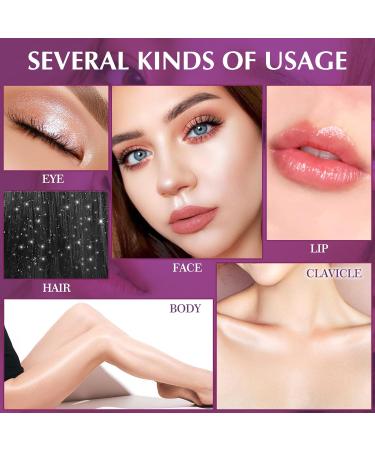 Ofanyia Highlighter Powder Stick - Polvo de Hadas Shimmer for Face Eyes Lips & Hair | 9g Glow Makeup - Buy Online on GoSupps.com