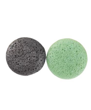 Freed Blue Pre-Moistened Konjac Sponge Organic Chemical Free Large Cleansing and Exfoliation 2 Pack - Assorted Colors