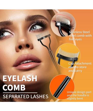 Gootrades Mascara Fan Brush & Eyelash Comb - Eyebrow Brush & Separator Applicator for Natural Lifted Lashes - Cosmetic Tools - Buy Online on GoSupps.com