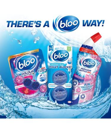 Bloo In-Cistern Twin Blocks Blue Original - 3 Pack, Anti-Limescale Cleaning & Long-Lasting Foaming Action - Buy Online on GoSupps.com