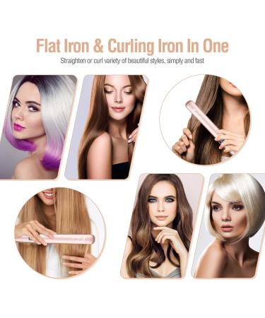 Culwad Smooth Iron Hair Straightener - 25mm Ceramic Plate Digital Display Dual Voltage Automatic Shut-Off - Rose Gold - Buy Online on GoSupps.com