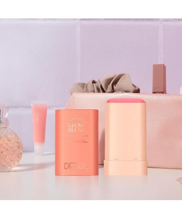 MERIGLARE Facial Blush Cream Moisturizer Stick Highlighter Cosmetics Portable Face Blusher Cheek Blusher for Cheek Lip and Face Girl Fleur - Buy Online on GoSupps.com