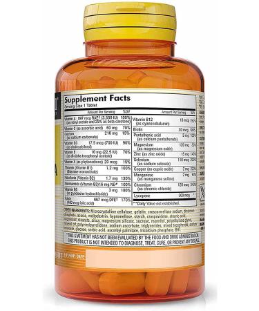 MASON NATURAL Men's Daily Formula Tablets - 100 ea | One a Day Equivalent - Buy Online on GoSupps.com