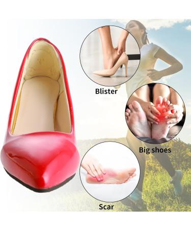 Buy WLLHYF 2 Pairs Heel Grips - Cute Bear Self-Adhesive Cushion Pads for Blister Prevention | Cuttable Insole Inserts for Big Boots - Apricot & Black - Buy Online on GoSupps.com