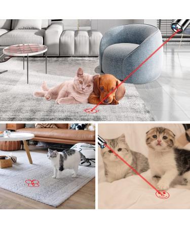 Cat and Dog Laser Pointer Toy | 7 Adjustable Patterns, Long Range, 3 Modes | Interactive Training Chaser Toy with USB Recharge - Buy Online on GoSupps.com