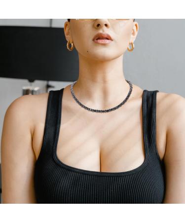 Magnetic Therapy Necklace Hematite Round Bead Necklaces Jewelry for Men Women and Carpal Tunnel (Black) - Buy Online on GoSupps.com