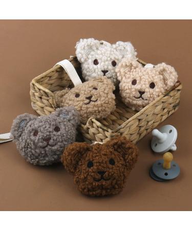 Plush Bear Pacifier Chain Clip - Soft Infant Accessory & Baby Party Gift - Buy Online on GoSupps.com