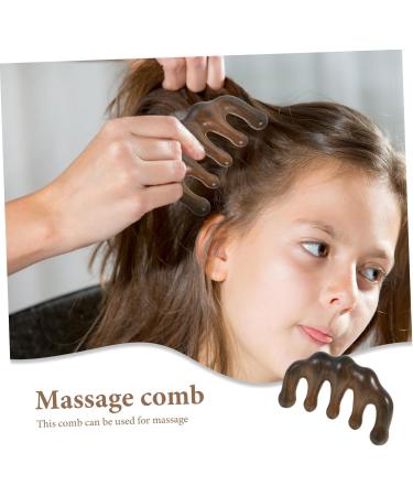 Moluckfu Sandalwood Comb Body Massager - Acupressure Massage Tool for Relaxation & Scalp Care - Buy Online on GoSupps.com