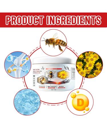 3-Piece Bee Venom Pain Relief Cream Set - 90g Bee Venom Ointment for Joint & Bone Therapy | Effective Arthrosis Treatment - Buy Online on GoSupps.com