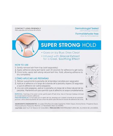 KISS i-gloo Clear Strip Lash Adhesive | Hypoallergenic, Dermatologist Tested, Formaldehyde Free | Strong Eyelash Glue with Brush Tip Applicator - 0.17 Ounce - Buy Online on GoSupps.com