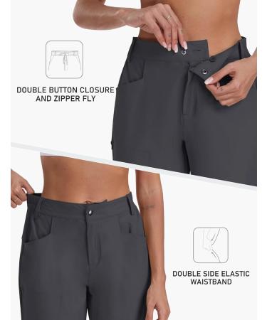 Buy Mofiz Women's Quick-Dry Cargo Hiking Shorts - Waterproof Outdoor Summer Shorts for Hiking & Golf - XL Dark Gray - Buy Online on GoSupps.com