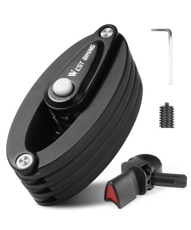 XIQI bike lock folding lock high safety lock 85cm length chain lock with bracket theft fuse with strong joints Black - Buy Online on GoSupps.com