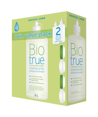Biotrue Contact Lens Solution for Soft Contact Lenses, Multi-Purpose, 16 oz(2 Pack)