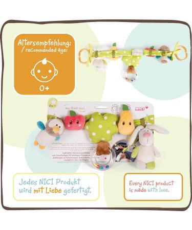 NICI 48512 Colorful Owl Stroller Chain - Rabbit & Owl with 5 Figures 40cm | International Shipping Available - Buy Online on GoSupps.com