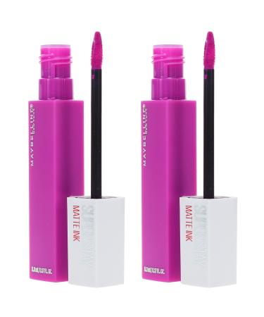 Maybelline SuperStay Matte Ink Liquid Lipstick Creator 35 - Pack of 2 | Long-Lasting, Bold Color | 0.17 Fl Oz x 2 - Buy Online on GoSupps.com