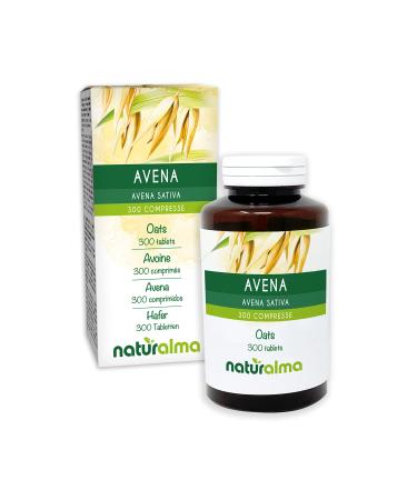 Naturalma Oats (Avena Sativa) - 150 g - 300 Tablets - Food Supplement - Natural and Vegan
