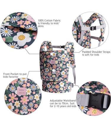 Buy Bebamour Doll Carrier for Girls | 3 in 1 Soft Baby Sling | 100% Cotton Doll Accessories (Green Flower) - International Shipping Available - Buy Online on GoSupps.com