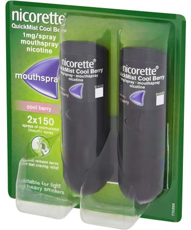 Quickmist Mouthspray Duo Pack 1 mg Cool Berry (Stop Smoking Aid) - Buy Online on GoSupps.com
