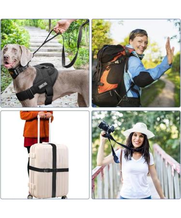 Mininusi Slut Buckle & Belt Strap - 3cm x 15m Nylon Packaging Straps with Clip Fastener for Backpacks - 15 Pairs of Plug & Ladder Buckles - Buy Online on GoSupps.com