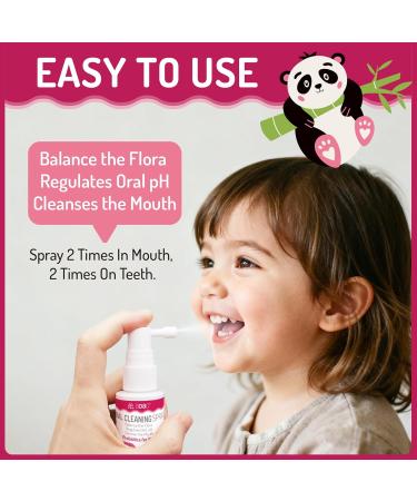 Kids Oral Spray Toddler Toothpaste Helper for Cavity Prevention and Fresh Breath Children Anticavity with Fluoride Free for Newborn to Preschoolers Kid's Mouth Spray (Strawberry+2P) - Buy Online on GoSupps.com
