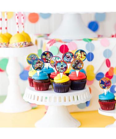 37Pcs Akedo Ultimate Cake Toppers Cupcake Toppers Akedo Ultimate Cake Decorations Arcade Warriors Birthday Party Supplies Decorations - Buy Online on GoSupps.com